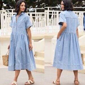 Maye and co. Montana Denim shirtdress -2XS